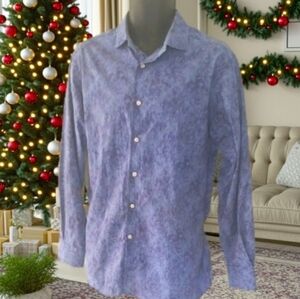 Daniel Cremieux Blue Casual Button Down Shirt  L